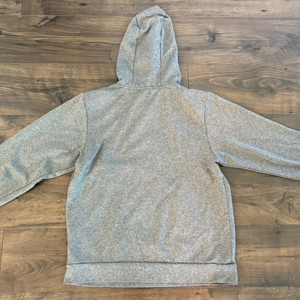 The North Face Men's Pullover Hoodie L Heather Gray Green Logo Hiking Outdoor - Picture 7 of 11
